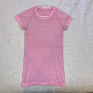 lululemon swiftly tech short sleeve Miami pink